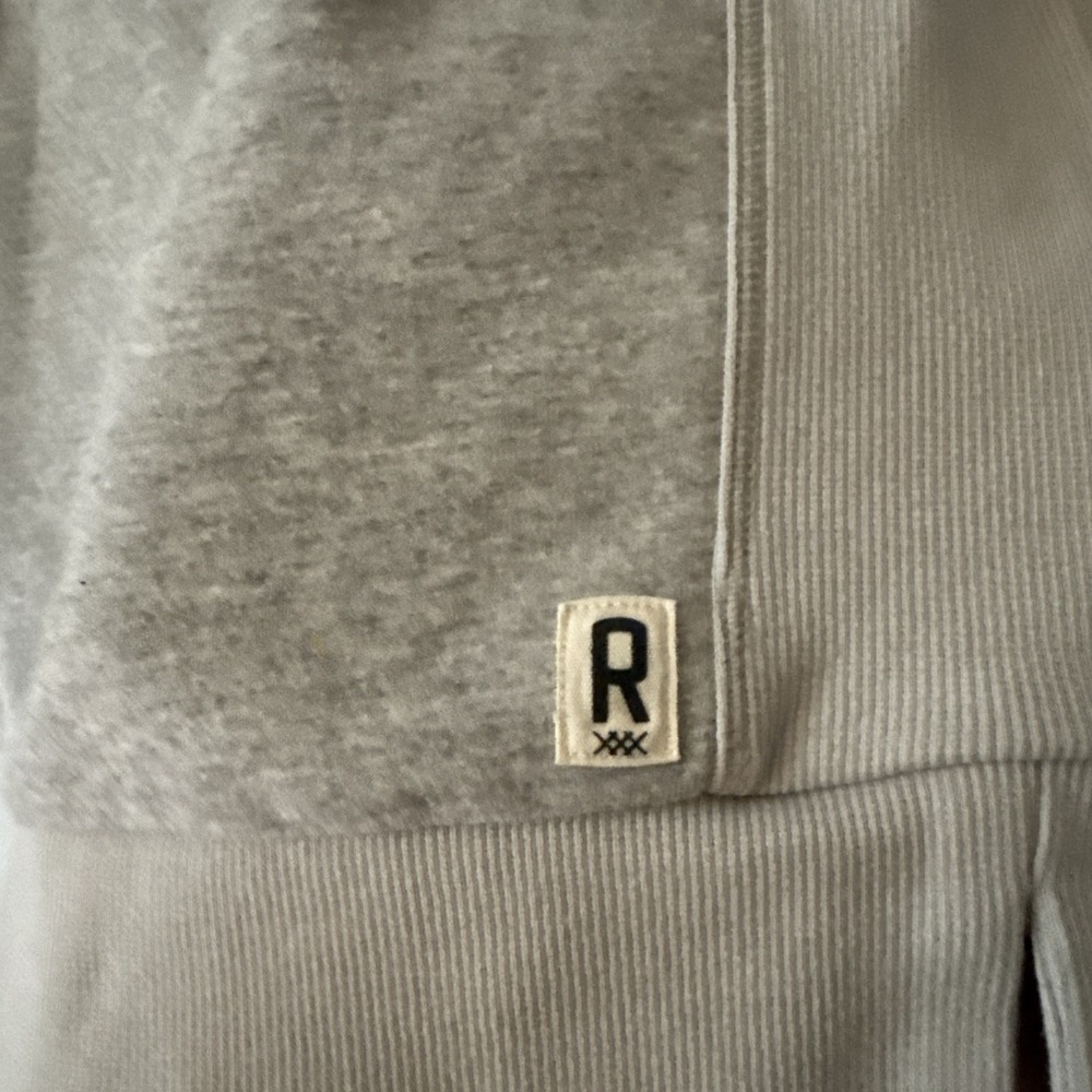 Rhone Heritage Midweight Sweatshirt Mens Medium Gray 1/4 Zip Pullover - Picture 4 of 16